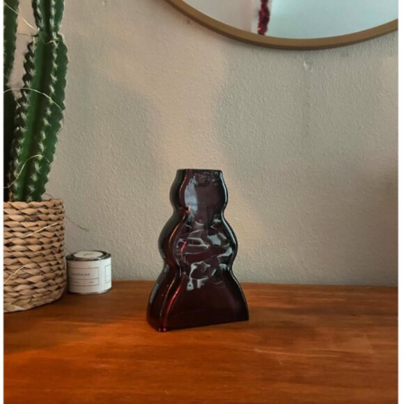 Wavy Taper Candle Holder Purple - Threshold - Brand New with Tag - Picture 2 of 4